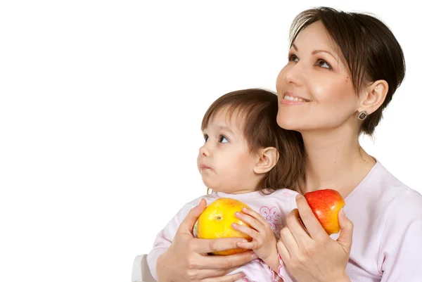 stock image Caucasian mother with a beautiful daughter