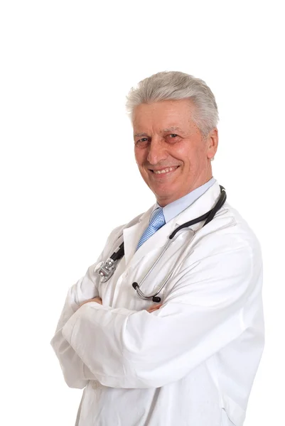 Güzel, beyaz bir doktor — Stok fotoğraf