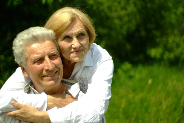 Gyönyörű kaukázusi idősebb pár — Stock Fotó