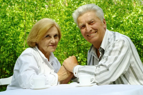 Bella felice vecchia coppia — Foto Stock