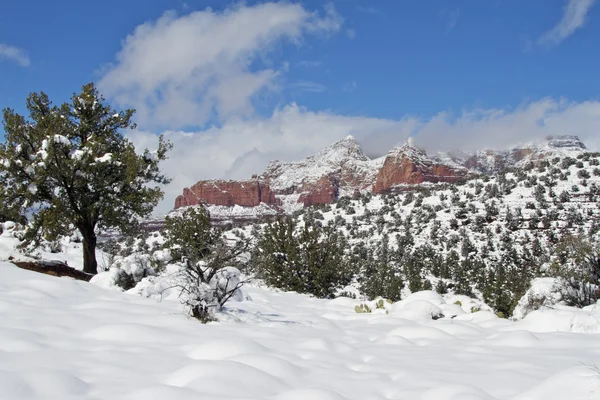 Red Rock País Inverno — Fotografia de Stock