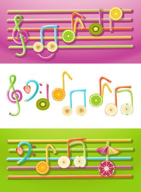 Fruit Music clipart