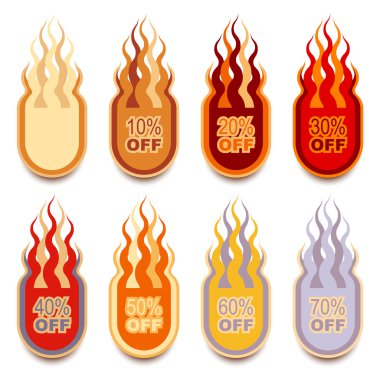 Discount Lable Set clipart