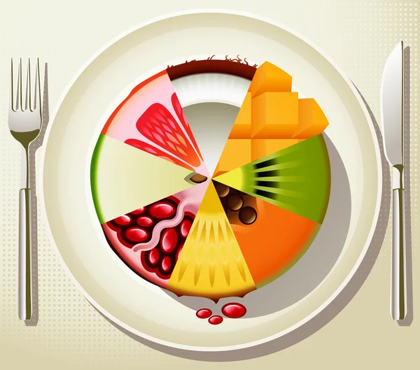 Dieta saludable — Vector de stock