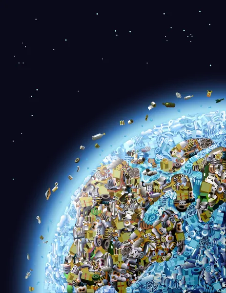 全球污染 — 图库矢量图片