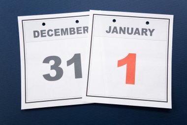 Calendar New Year's Day clipart