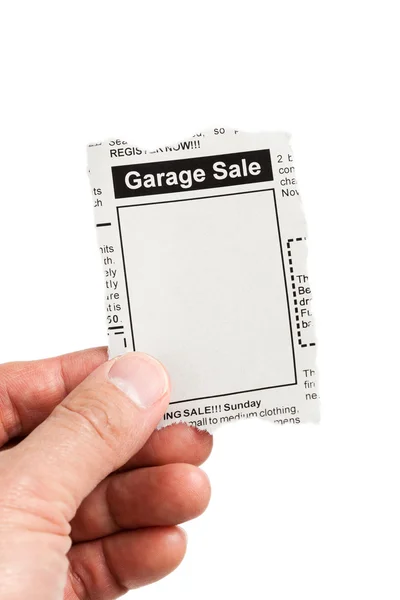 Försäljning av garage — Stockfoto