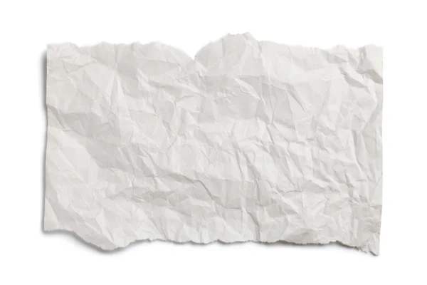 Buruşuk beyaz kağıt — Stok fotoğraf