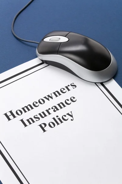 Homeowners Insurance Policy — Stock Photo, Image