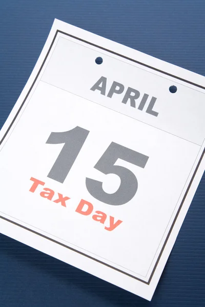 Calendario Día del Impuesto —  Fotos de Stock
