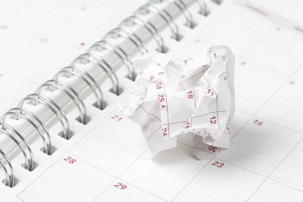 Calendar paper ball — Stock Photo, Image