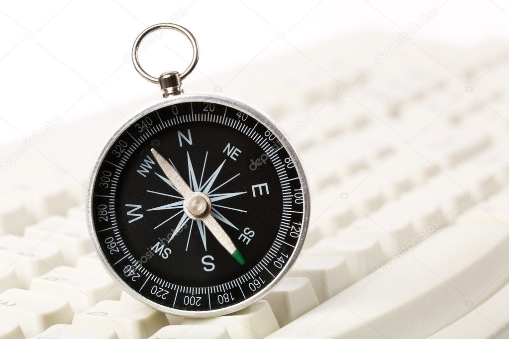 Computer Keyboard and Compass