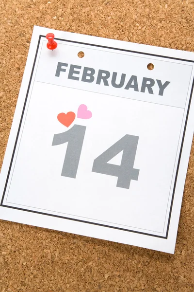 バレンタインの日をカレンダーします。 — ストック写真
