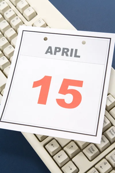 Calendario Día del Impuesto — Foto de Stock