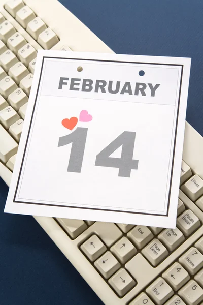Calendario Día de San Valentín — Foto de Stock