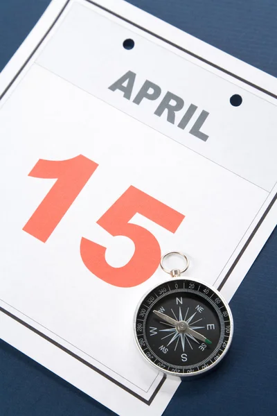カレンダーの税金の日 — ストック写真