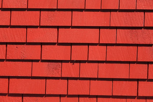 红色木瓷砖墙 — 图库照片
