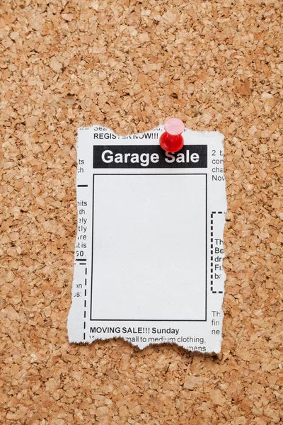 Vendita garage — Foto Stock