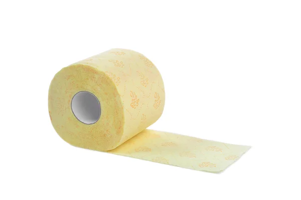 Toilettenpapier auf weiß — Stockfoto