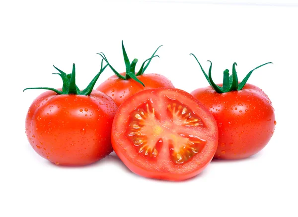 Três tomates e meio — Fotografia de Stock