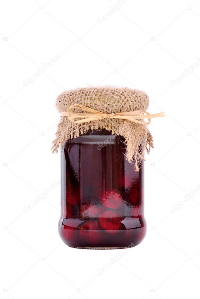Cherry jam with fruits