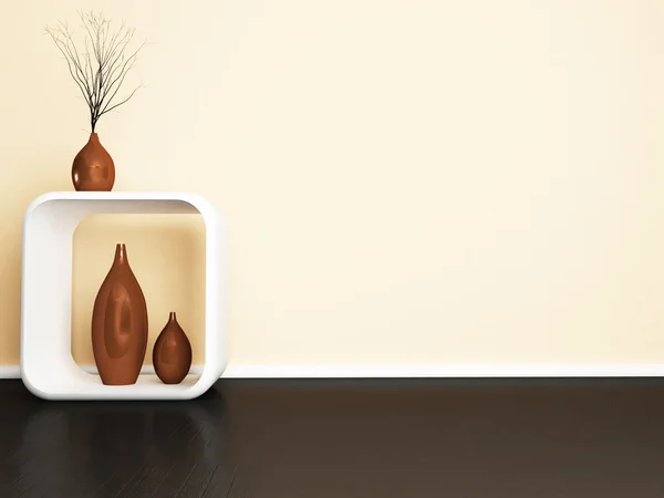 クリエイティブ テーブルとの花瓶 — ストック写真