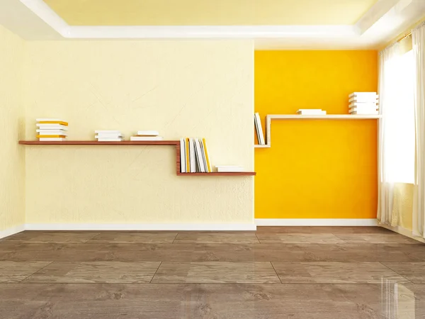 Two bookshelves in the room — Stock Photo, Image