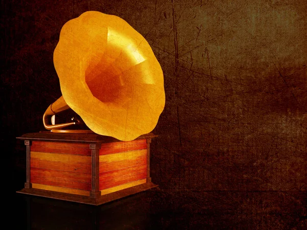 Ein altes Grammophon — Stockfoto