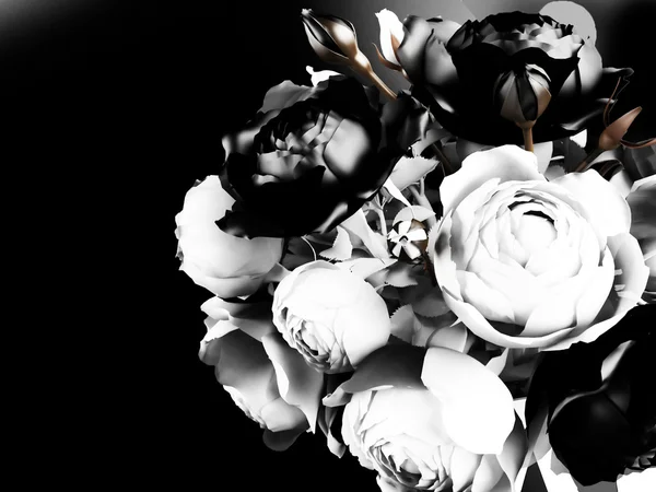 Bellissimo bouquet con rose — Foto Stock