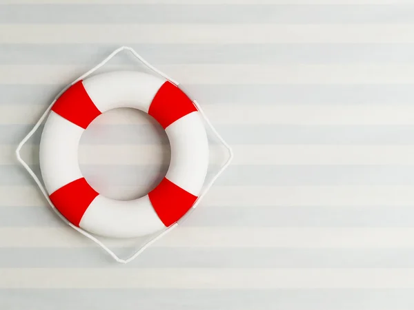 Life preserver on the wall — Stock Photo, Image