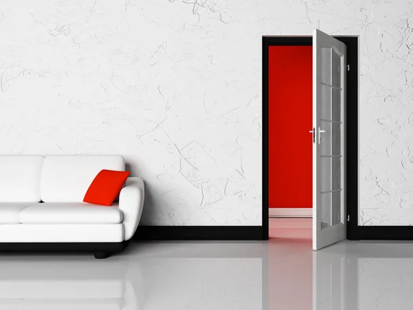 Scena di interior design del soggiorno — Foto Stock