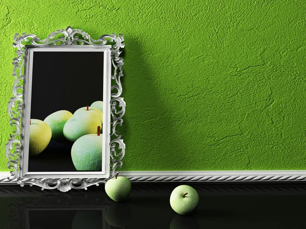 सर्जनशील चित्र आणि सफरचंद — स्टॉक फोटो, इमेज