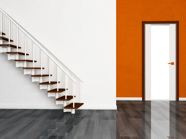 En dörr och en trappa — Stockfoto