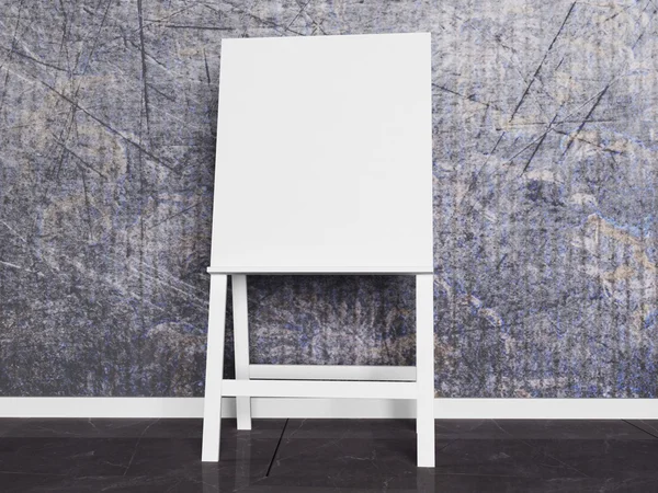 White wooden easel — Stock Photo, Image