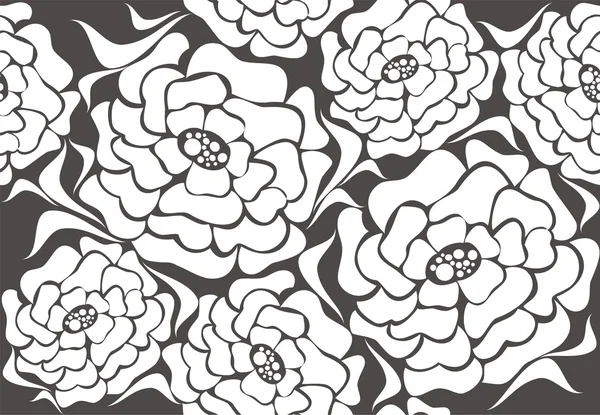装飾的な花で装飾用のベクトル パターン — ストックベクタ