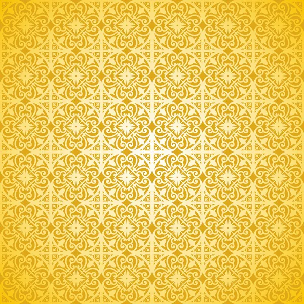 Motif vectoriel - ornement floral et géométrique — Image vectorielle
