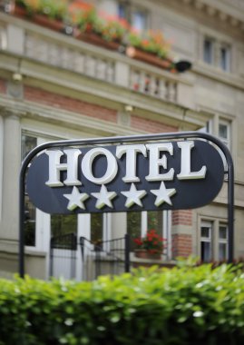 Hotel sign clipart