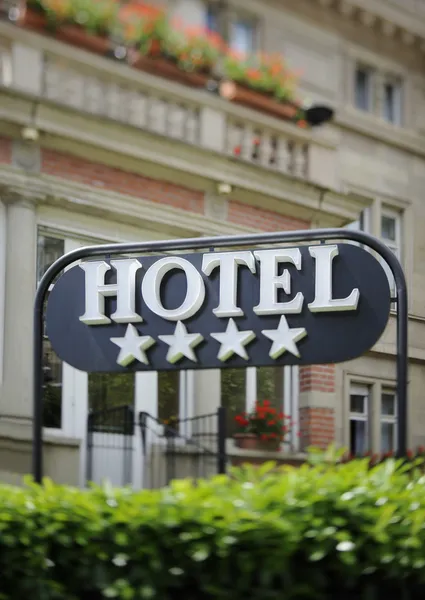 Hotel sign — Stock Photo, Image