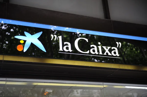 Центральний філіал банку La Caixa у Пальма — стокове фото