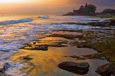 Tanah Lot temple in Bali, Indonesia clipart