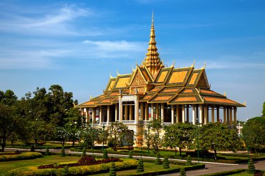 Royal Palace in Phnom Pehn, Cambodia clipart