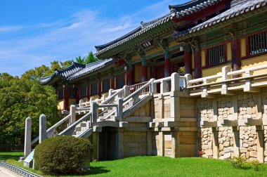 Bulguksa temple in South Korea clipart