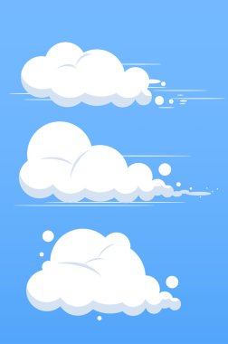 Set of clouds clipart