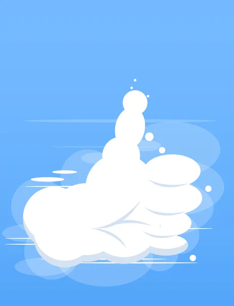 Σύννεφο χέρι — Διανυσματικό Αρχείο