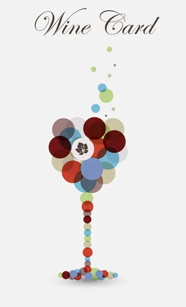 Conception de carte de vin — Image vectorielle