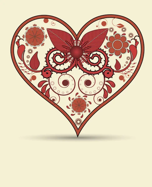 Vintage heart background — Stock Photo, Image