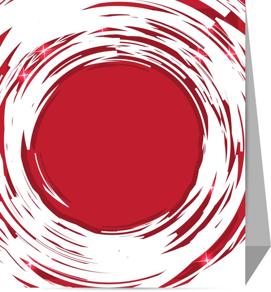 抽象的な丸みを帯びた波紙カードのベクトルの背景 — ストックベクタ