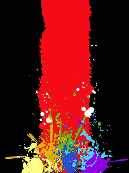 颜色彩虹油漆溅为背景矢量 eps — 图库矢量图片