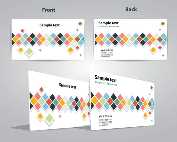 Business card cube design vector illustration eps — Stock Vector
