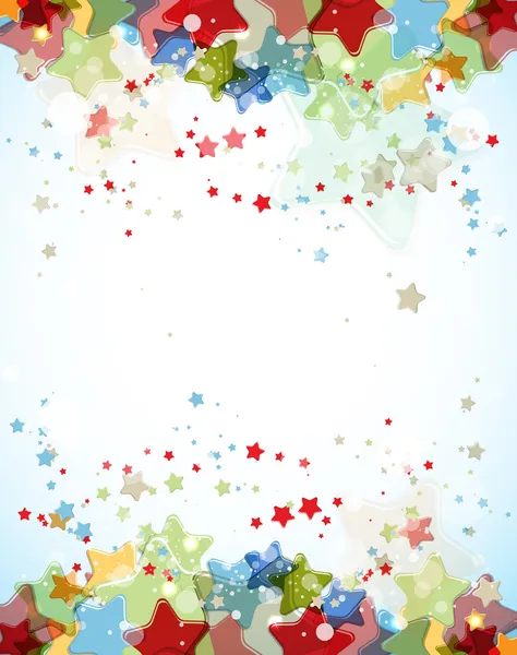 Abstract light color stars vector background — Stock Vector